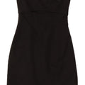 Zara Womens Strapless Dress UK 4 XS Black Polyester