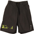 REEBOK Mens Graphic Swimming Shorts Small  Grey Houndstooth Polyester Vintage Reebok and Second-Hand Reebok from Messina Hembry 
