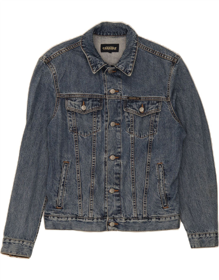 CARRERA Mens Denim Jacket UK 38 Medium Blue Cotton Vintage Carrera and Second-Hand Carrera from Messina Hembry 