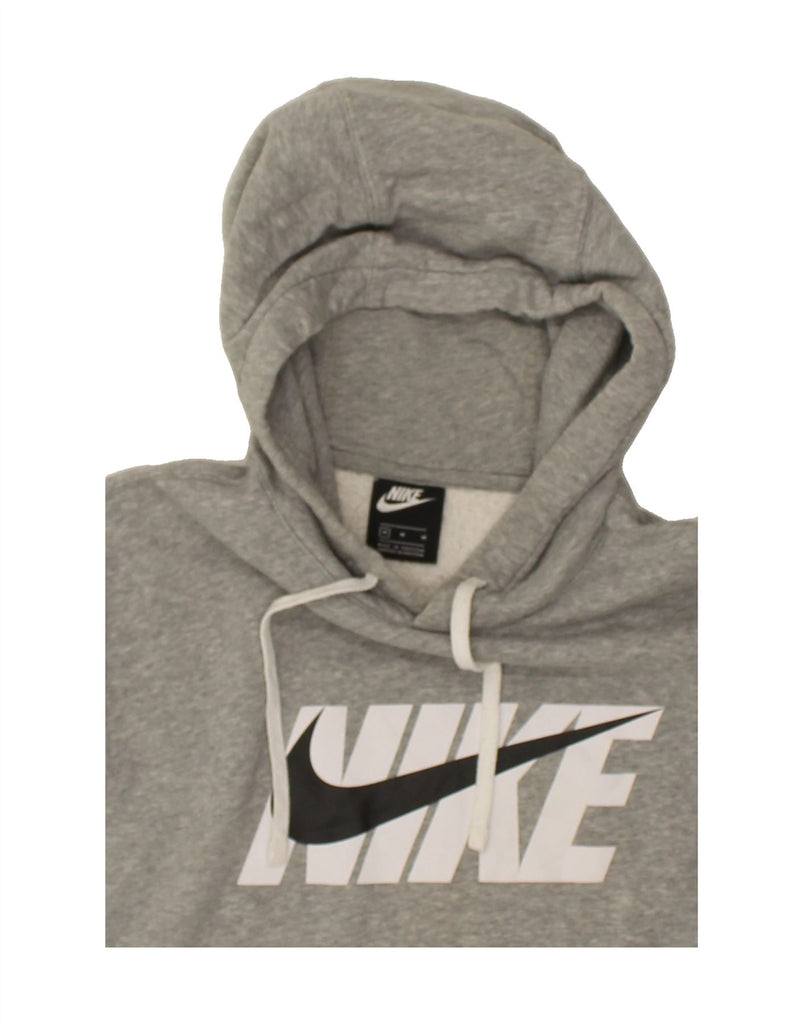 NIKE Mens Graphic Hoodie Jumper Medium Grey Cotton | Vintage Nike | Thrift | Second-Hand Nike | Used Clothing | Messina Hembry 