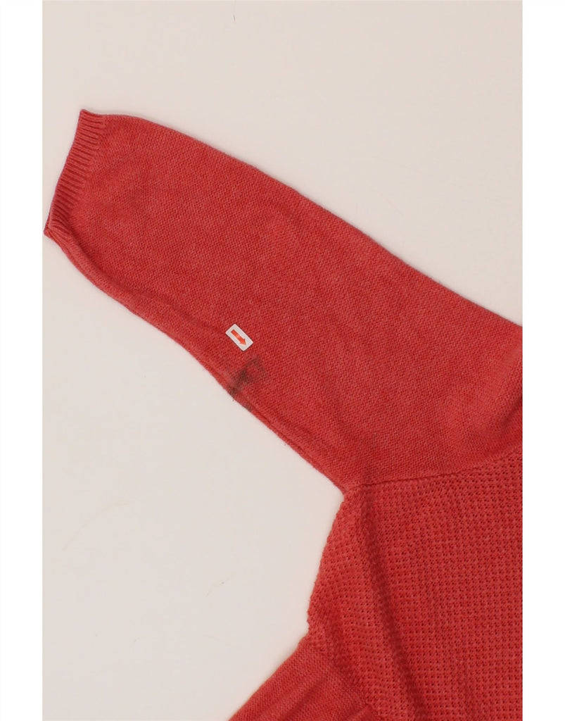 EDDIE BAUER Womens 3/4 Sleeve Cardigan Sweater UK 20 2XL Pink Cotton Vintage Eddie Bauer and Second-Hand Eddie Bauer from Messina Hembry 