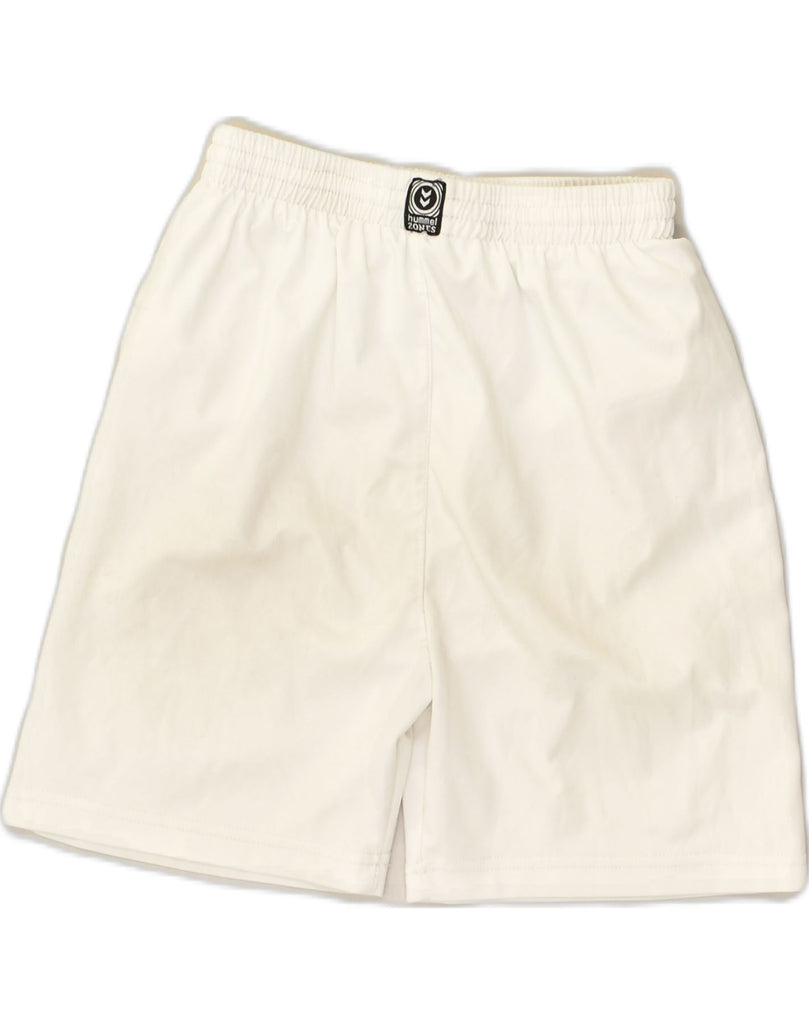 HUMMEL Boys Sport Shorts 12-13 Years Off White Polyester | Vintage Hummel | Thrift | Second-Hand Hummel | Used Clothing | Messina Hembry 