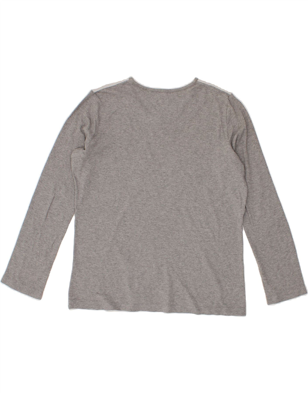 FILA Womens Graphic Top Long Sleeve UK 14 Large Grey Colourblock Vintage Fila and Second-Hand Fila from Messina Hembry 