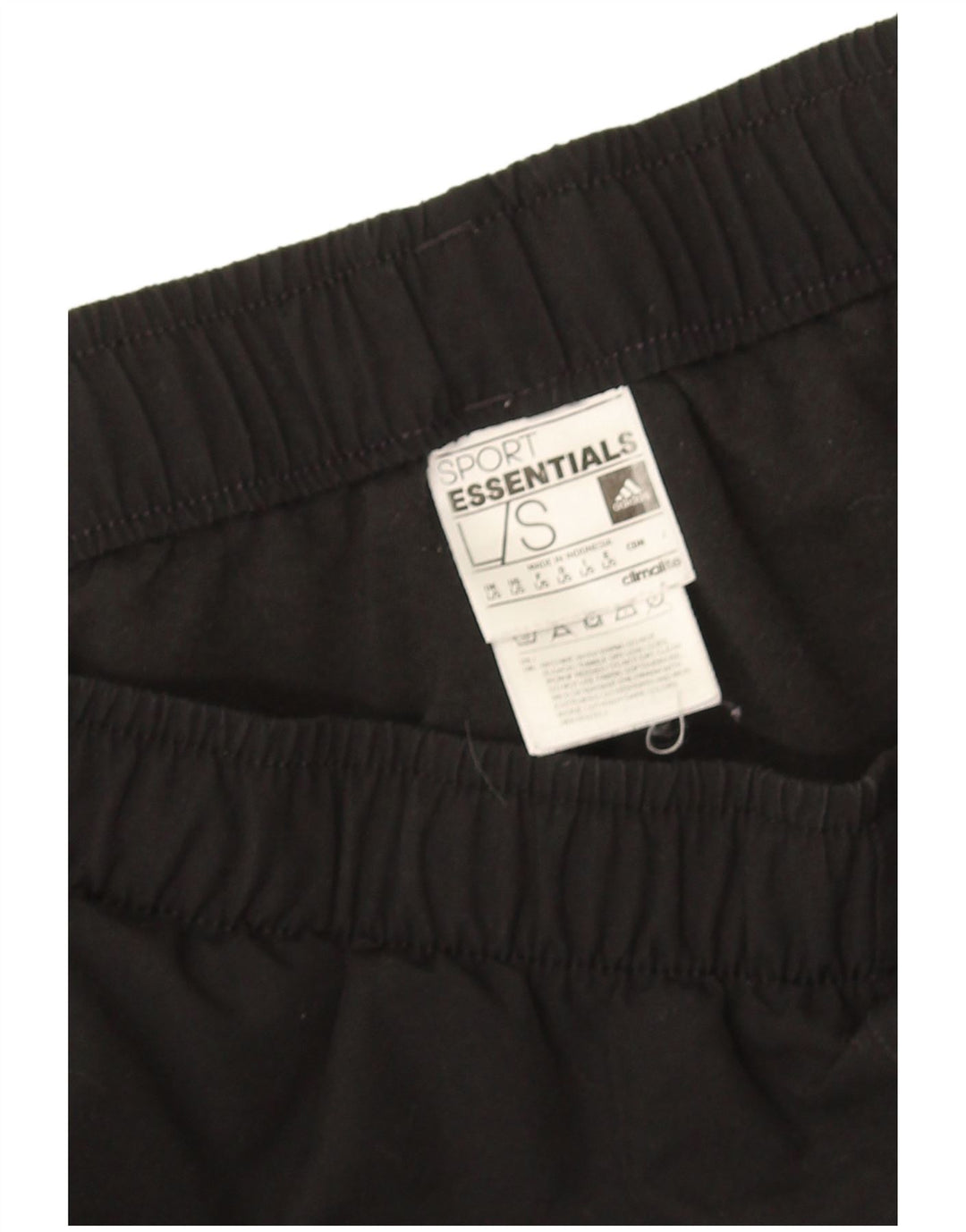 Adidas Mens Climalite Tracksuit Trousers Joggers Large  Black Polyester