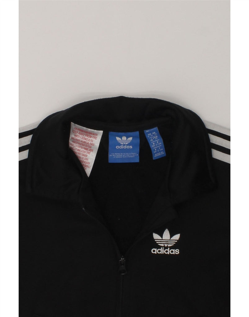 ADIDAS Boys Graphic Tracksuit Top Jacket 2-3 Years Black Polyester | Vintage Adidas | Thrift | Second-Hand Adidas | Used Clothing | Messina Hembry 