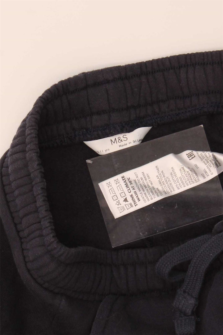 MARKS & SPENCER Boys Tracksuit Trousers Joggers 10-11 Years Navy Blue