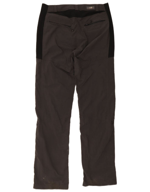 The North Face Mens Straight Casual Trousers W32 L33 Grey Colourblock Nylon