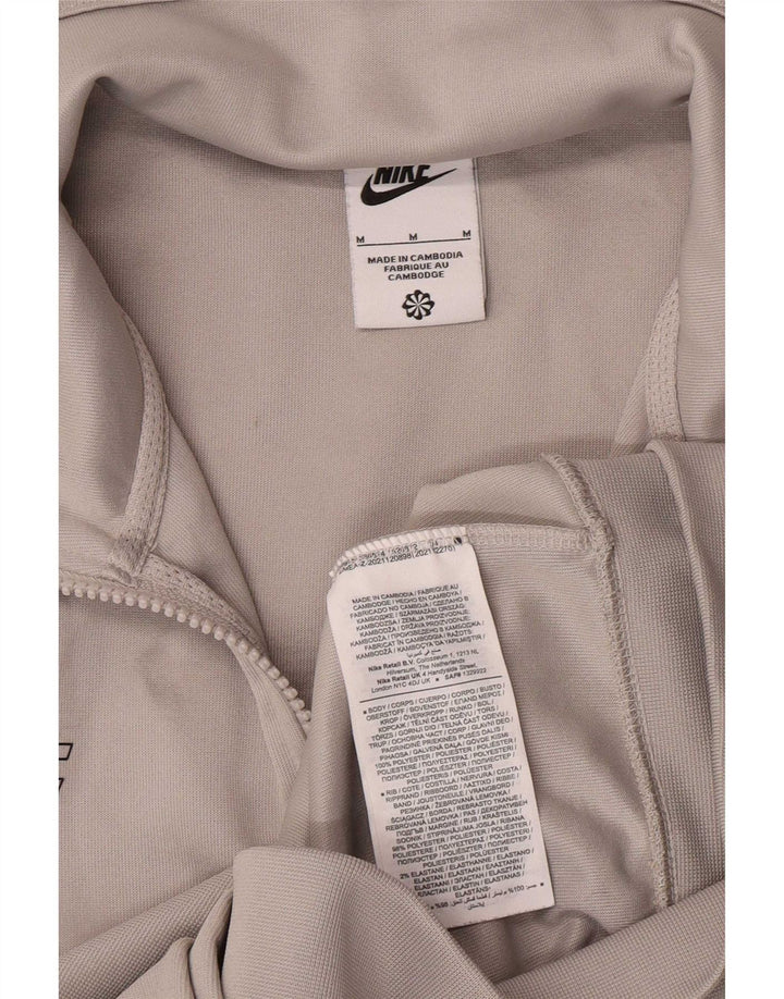 Nike Mens Tracksuit Top Jacket Medium Grey Colourblock Polyester