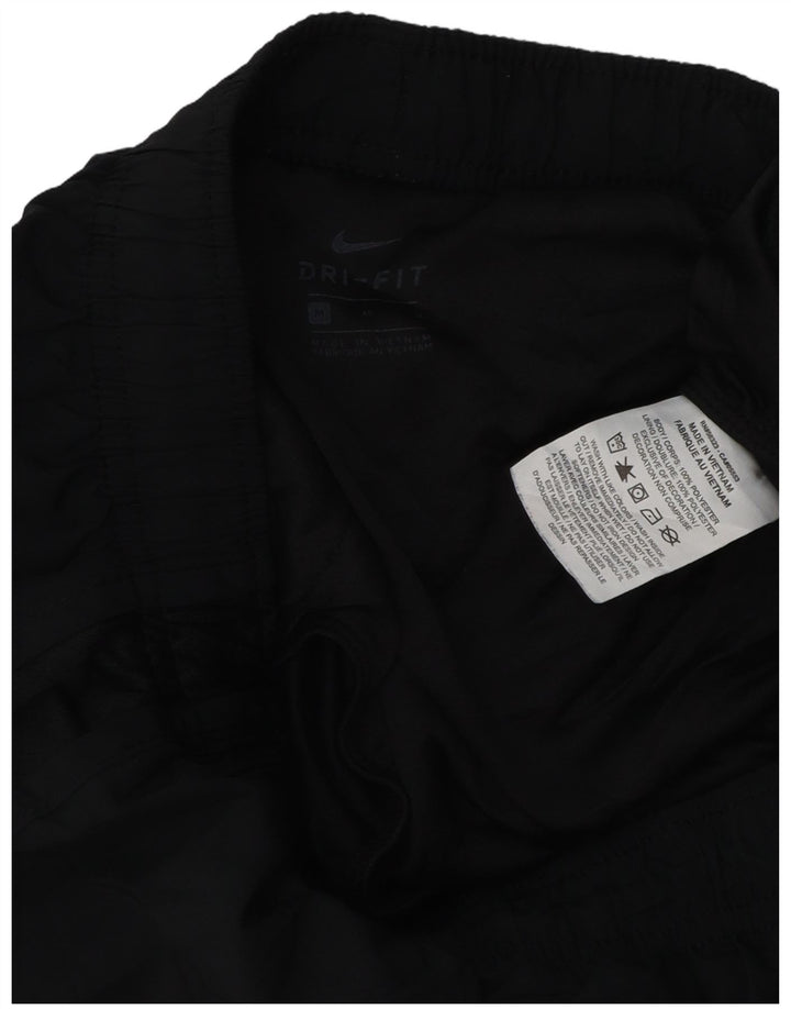NIKE Womens Dri Fit Sport Shorts UK 14 Medium  Black Polyester