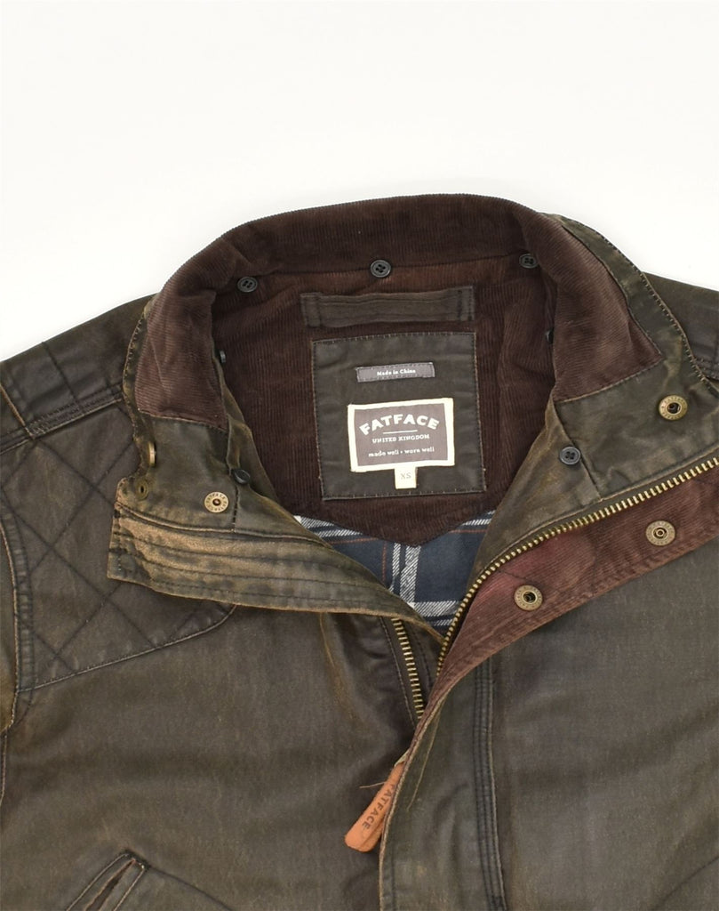 FAT FACE Mens Utility Jacket UK 34 XS Brown Cotton | Vintage Fat Face | Thrift | Second-Hand Fat Face | Used Clothing | Messina Hembry 