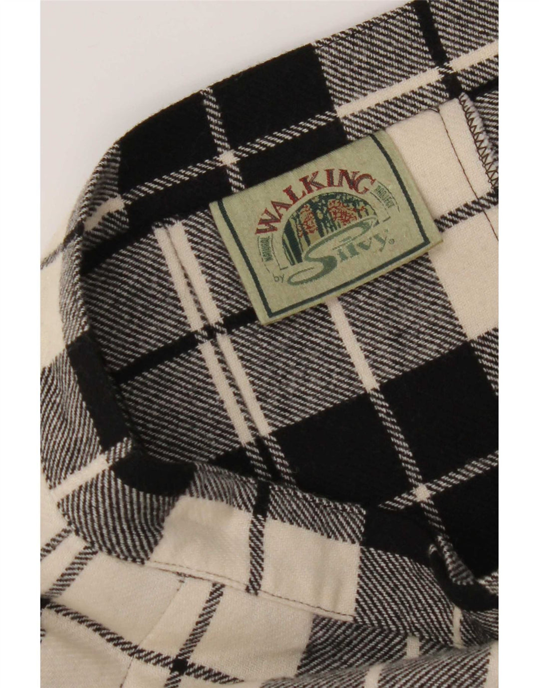 Silvy Womens Wrap Skirt IT 44 Medium W26 Black Plaid Wool