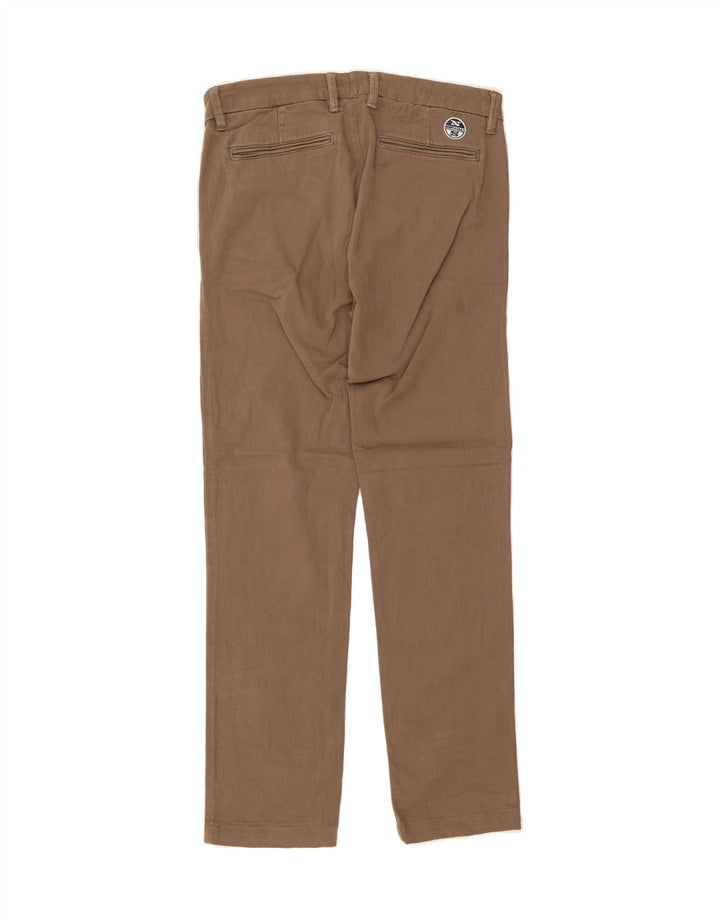 NORTH SAILS Mens Slim Chino Trousers W31 L29  Brown Cotton Vintage North Sails and Second-Hand North Sails from Messina Hembry 