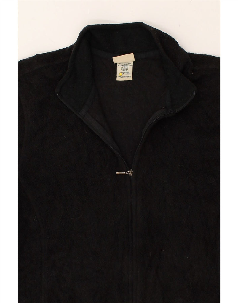 L.L.BEAN Womens Fleece Jacket UK 14 Medium Black Polyester | Vintage L.L.Bean | Thrift | Second-Hand L.L.Bean | Used Clothing | Messina Hembry 