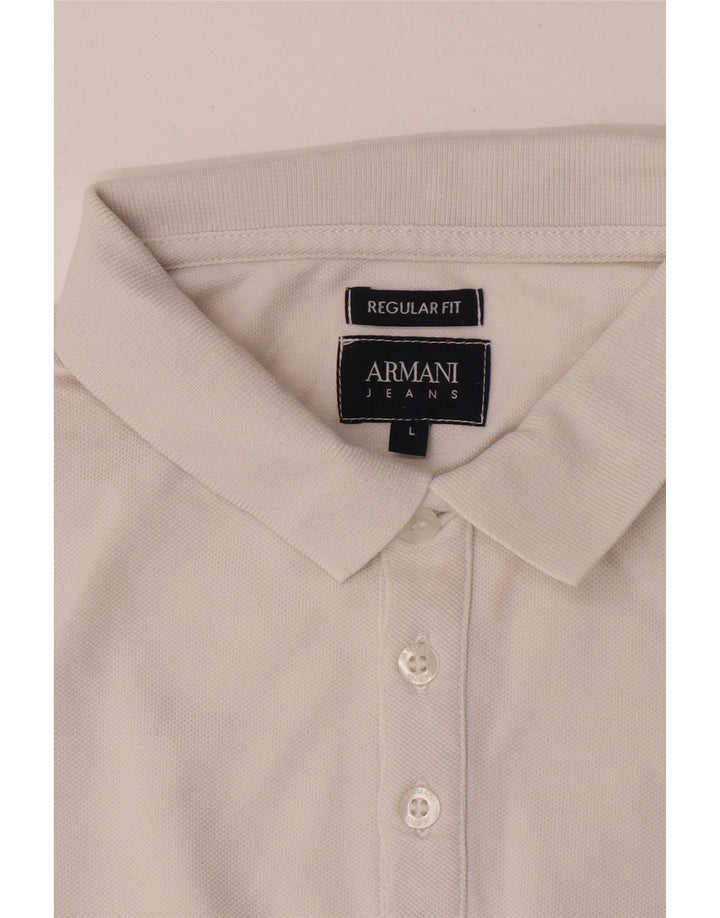 Armani Jeans Boys Regular Fit Polo Shirt 15-16 Years Large White