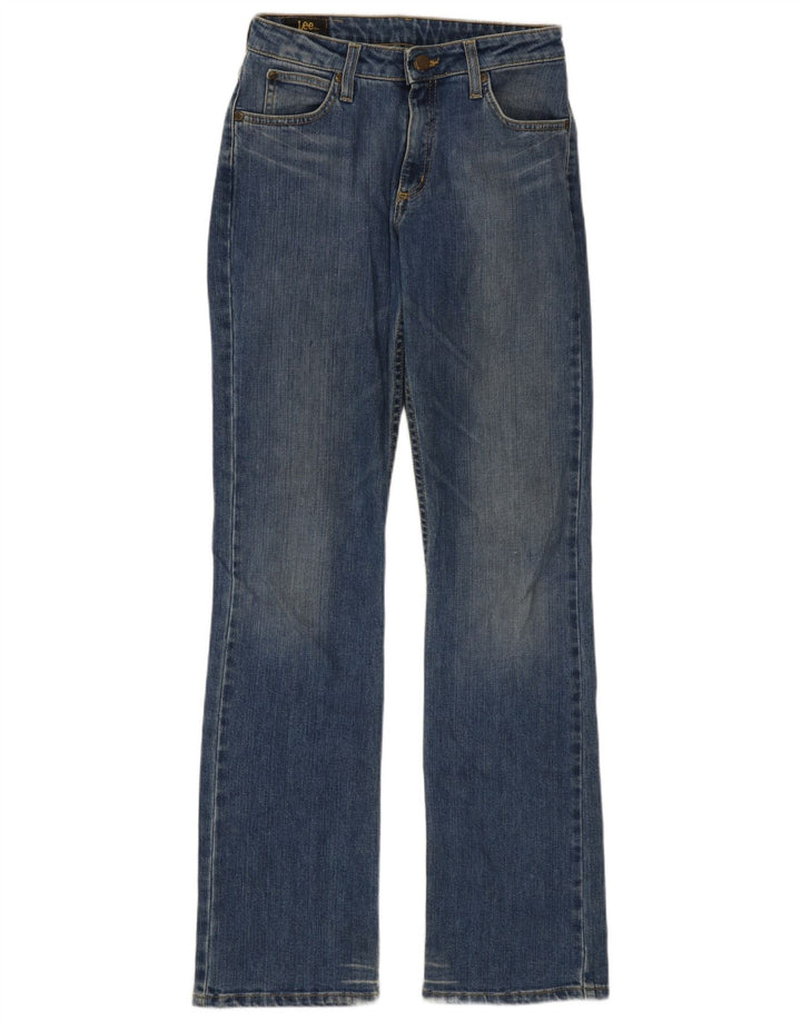 Lee Womens Cameron Bootcut Jeans W28 L33 Blue Cotton
