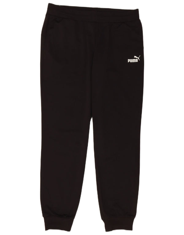 PUMA Mens Tracksuit Trousers Joggers Large  Black Polyester