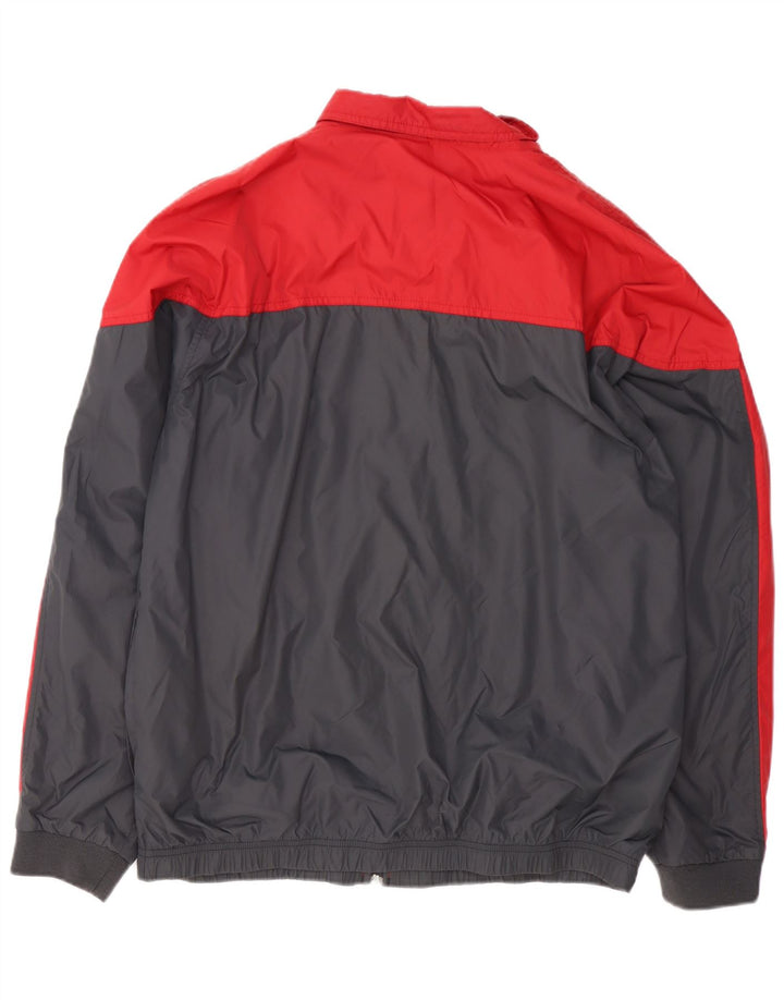 Nike Mens Rain Jacket UK 40 Large Grey Colourblock Nylon