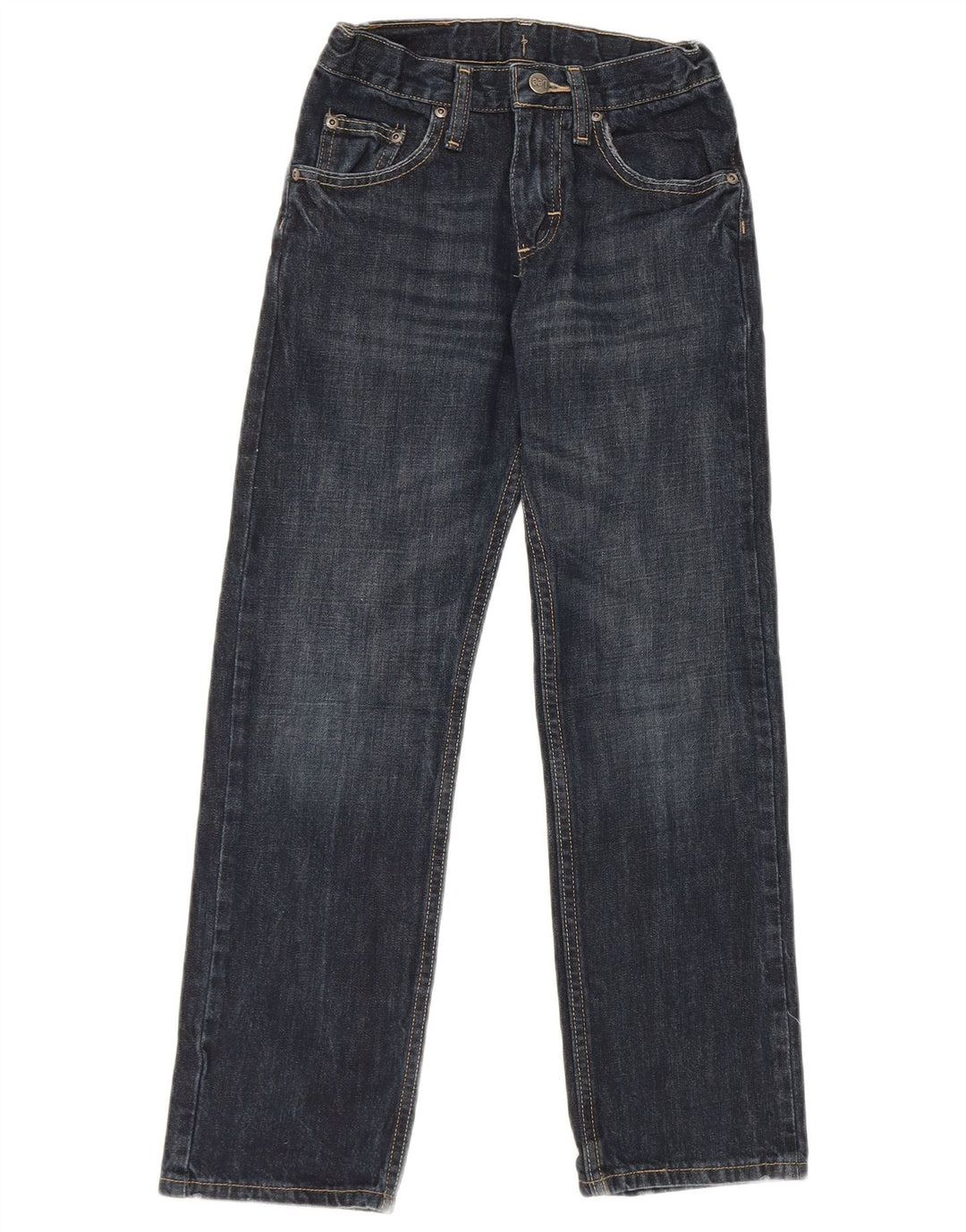 Lee Boys Straight Jeans 11-12 Years W24 L27 Blue Cotton
