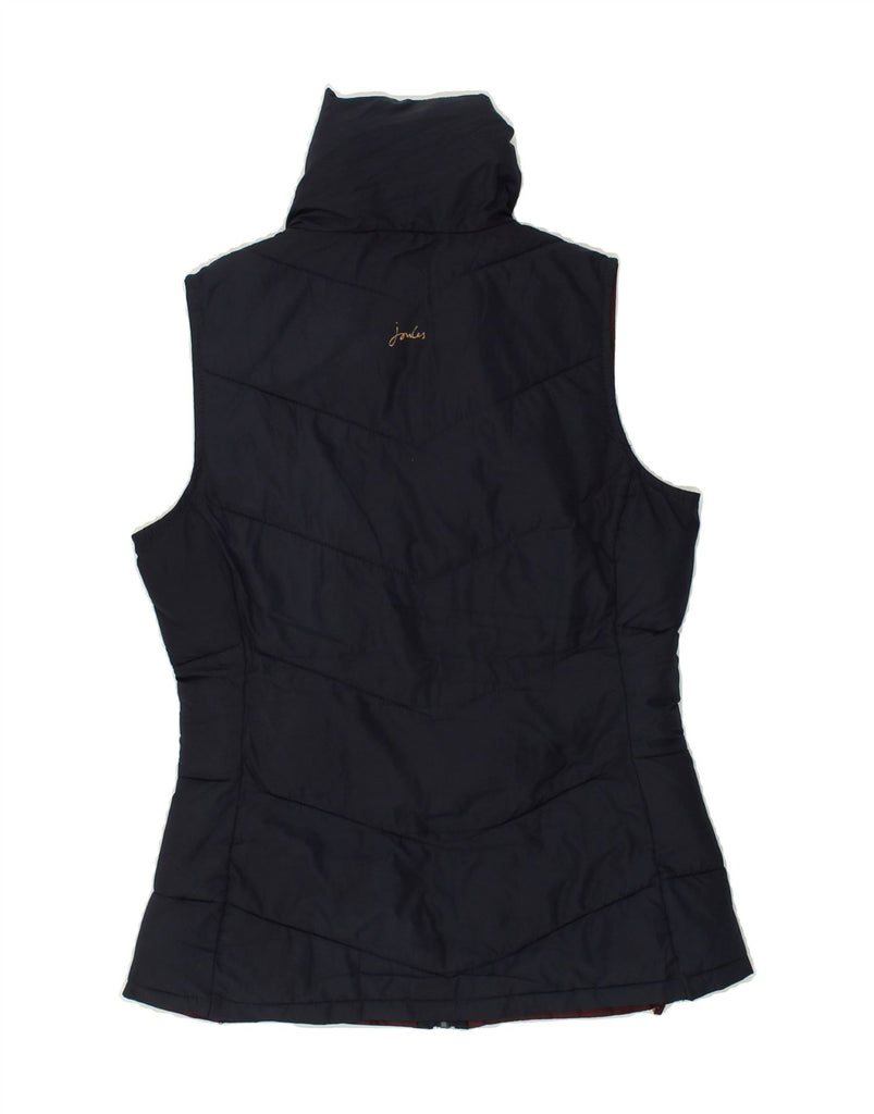 JOULES Womens Padded Gilet UK 8 Small Navy Blue Polyester | Vintage Joules | Thrift | Second-Hand Joules | Used Clothing | Messina Hembry 