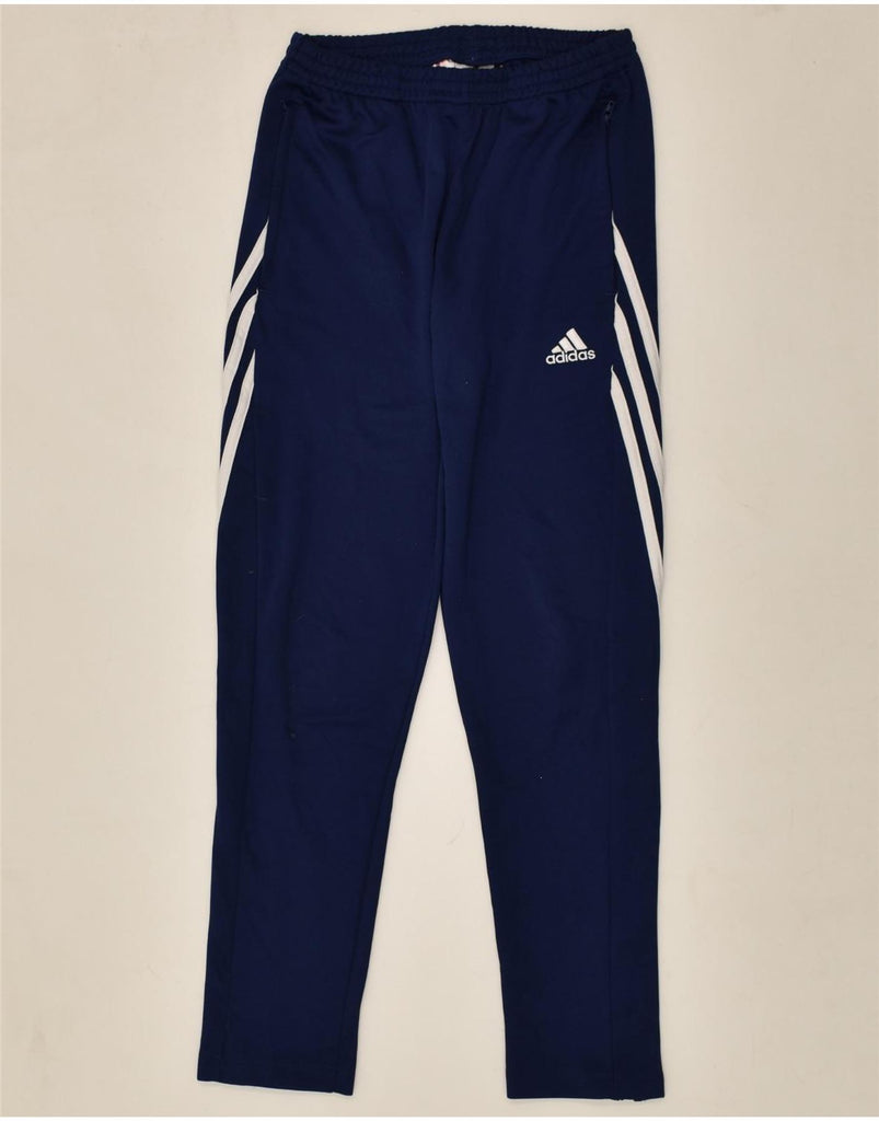 ADIDAS Boys Climalite Tracksuit Trousers 11-12 Years Large Navy Blue | Vintage Adidas | Thrift | Second-Hand Adidas | Used Clothing | Messina Hembry 