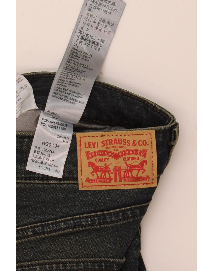Levi's Womens Super Low Bootcut Jeans W30 L34 Black Cotton