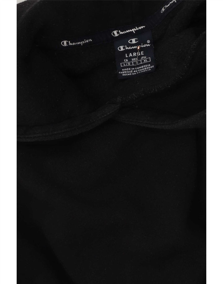 Champion Mens Hoodie Jumper Large Black