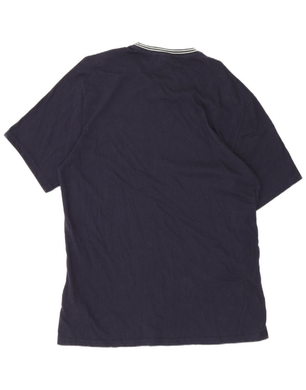 Barbour Mens T-Shirt Top 2XL Navy Blue Cotton