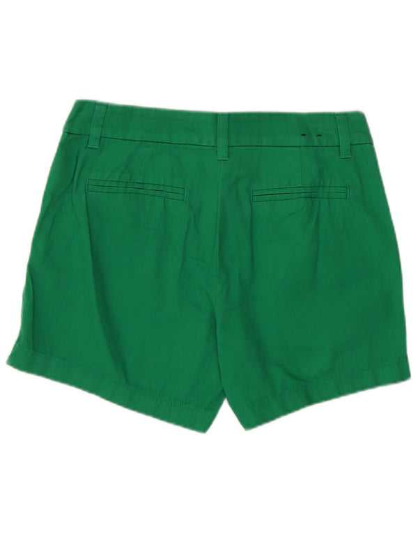 J. CREW Womens Chino Shorts US 2 XS W28  Green Cotton