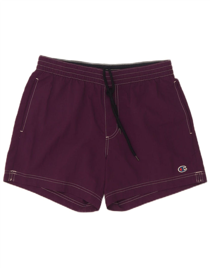 Champion Womens Swimming Shorts Medium Purple Polyamide