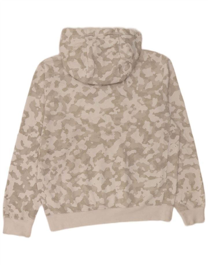 Nike Mens Hoodie Jumper Small Grey Camouflage Cotton