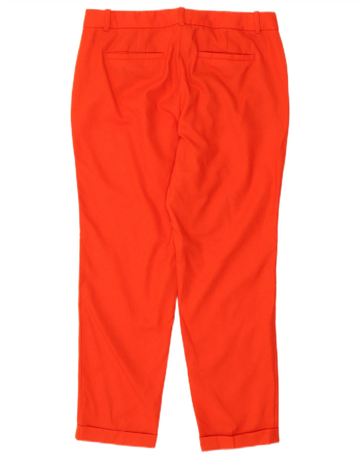 J. Crew Womens Capri Trousers US 4 Small W32 L26 Red Wool