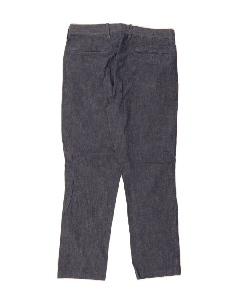 J. CREW Womens Straight Chino Trousers W29 L27 Navy Blue Cotton Vintage J. Crew and Second-Hand J. Crew from Messina Hembry 