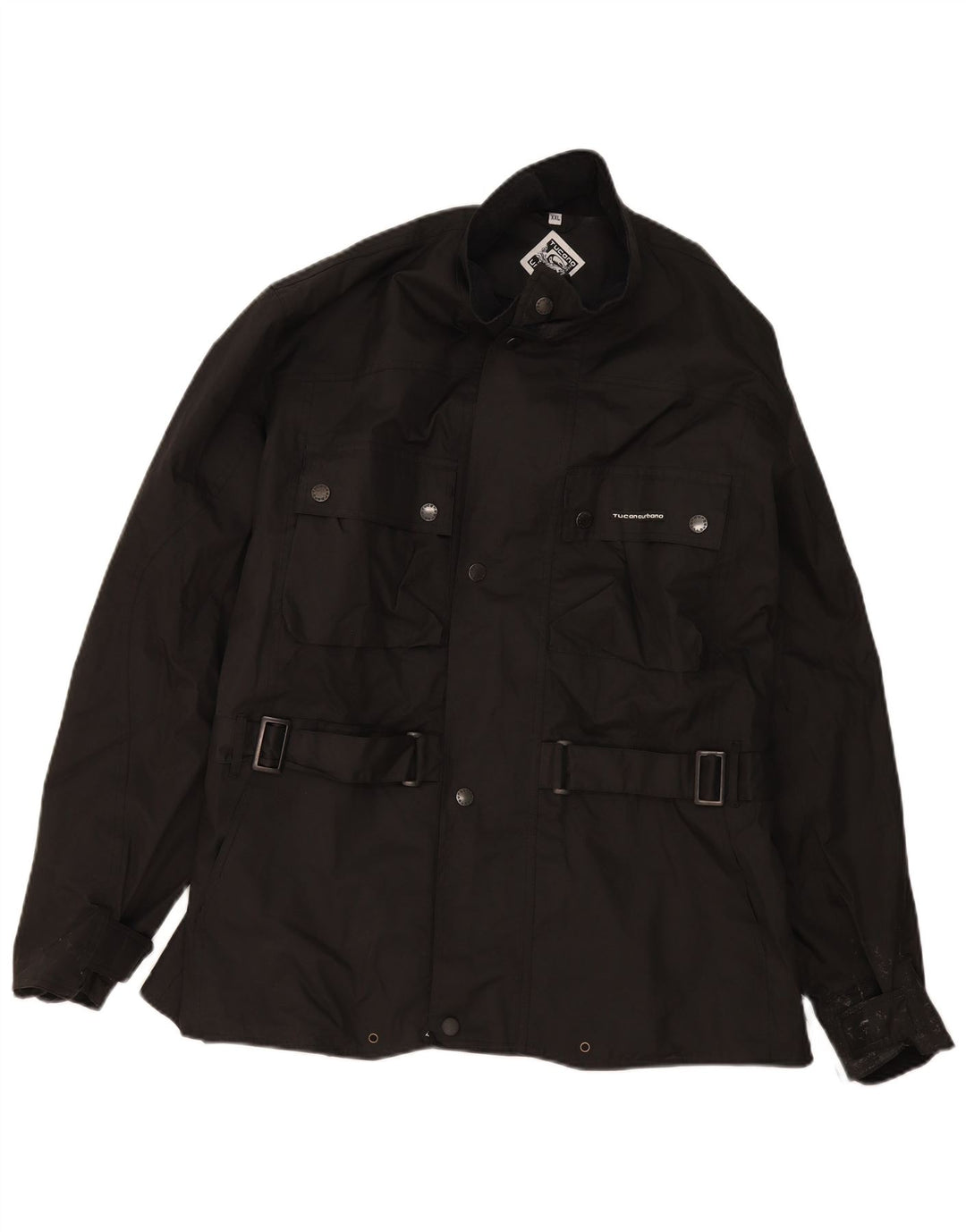 Tucano Urbano Mens Utility Jacket UK 44 2XL Black Polyester