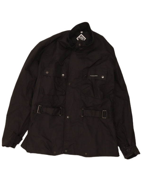Tucano Urbano Mens Utility Jacket UK 44 2XL Black Polyester
