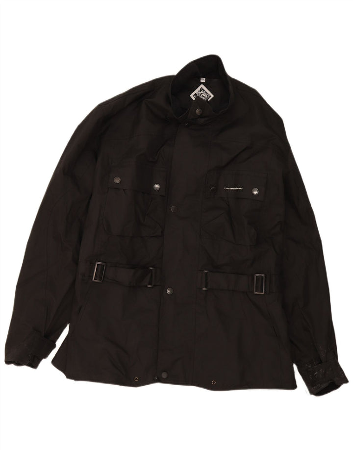 Tucano Urbano Mens Utility Jacket UK 44 2XL Black Polyester