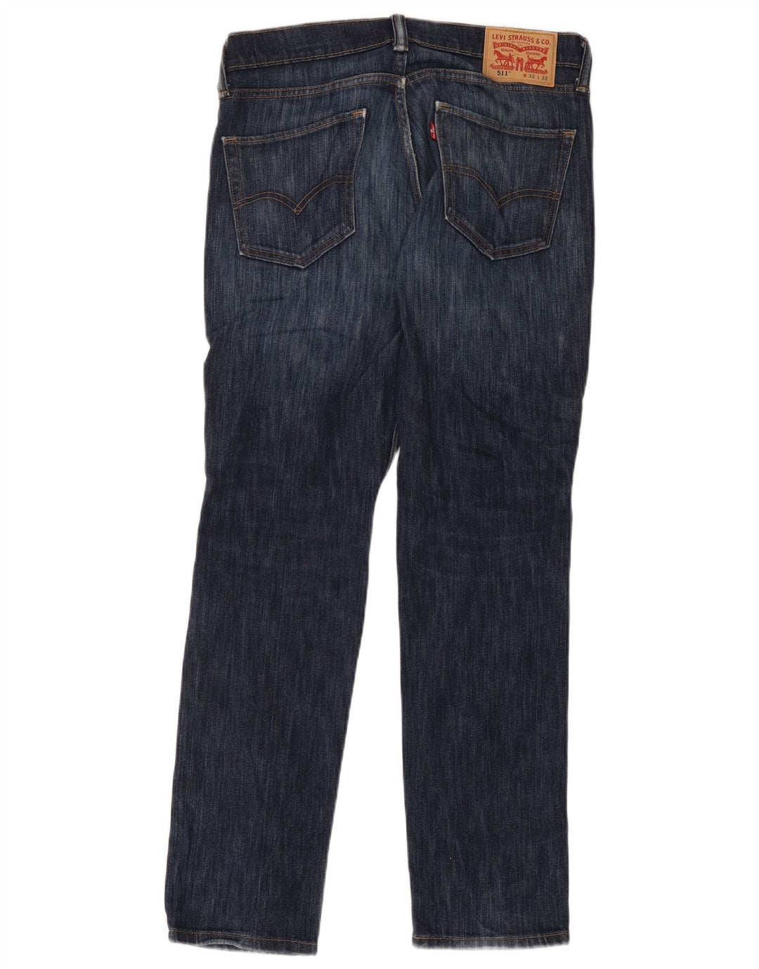 Levi's Mens 511 Slim Jeans W32 L32 Navy Blue Cotton