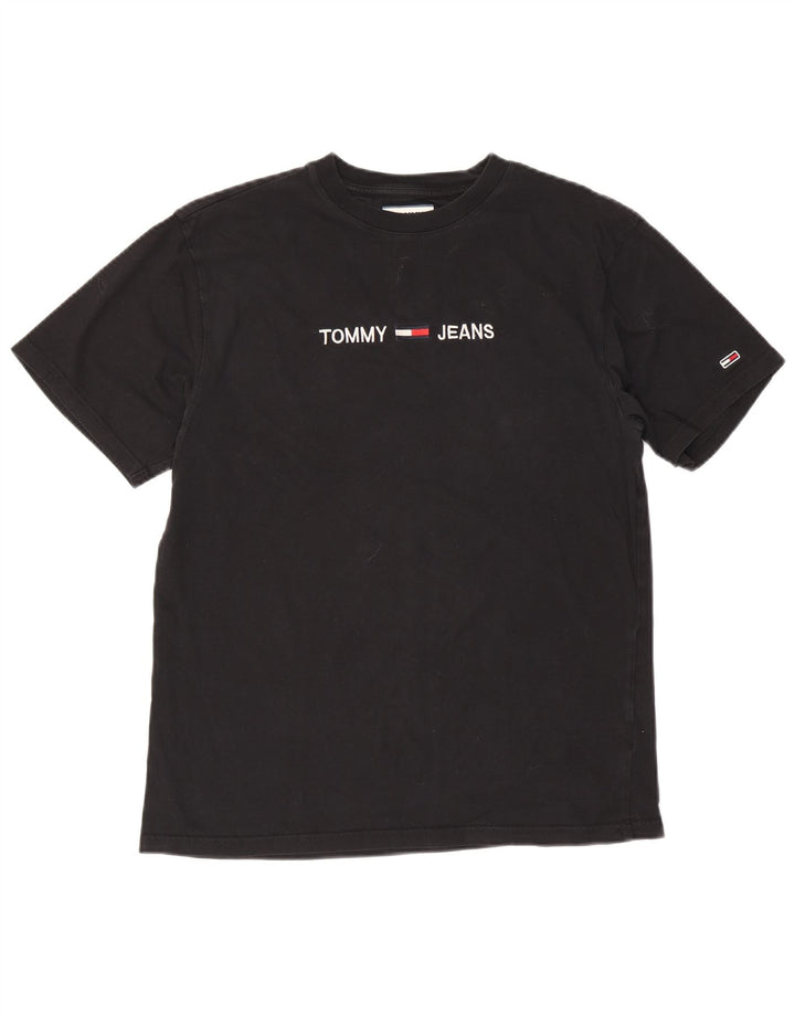 Tommy Hilfiger Mens Graphic T-Shirt Top Medium Black
