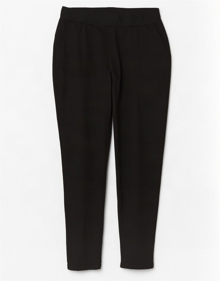 Izod Womens Tracksuit Trousers UK 14 Medium Black Polyester