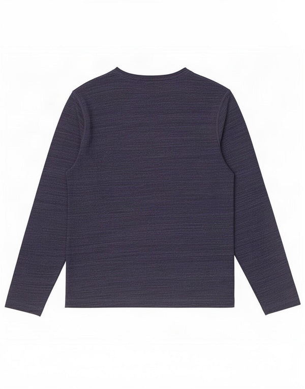 Tommy Hilfiger Mens Top Long Sleeve XL Navy Blue Flecked Cotton