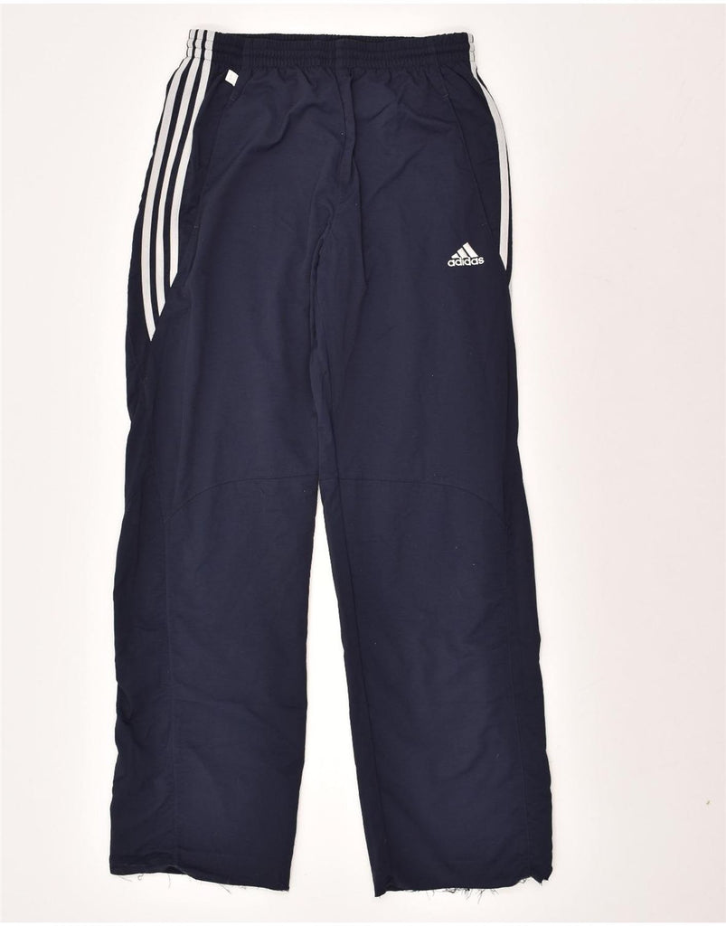 ADIDAS Mens Tracksuit Trousers Medium Navy Blue Polyester | Vintage Adidas | Thrift | Second-Hand Adidas | Used Clothing | Messina Hembry 