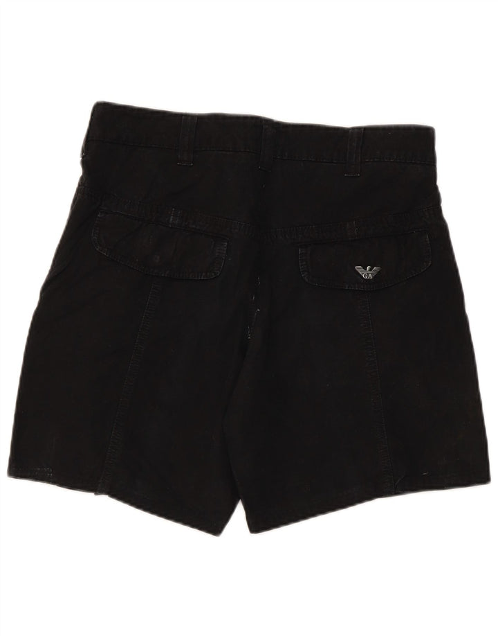 Armani Jeans Womens Chino Shorts W30 Medium Black