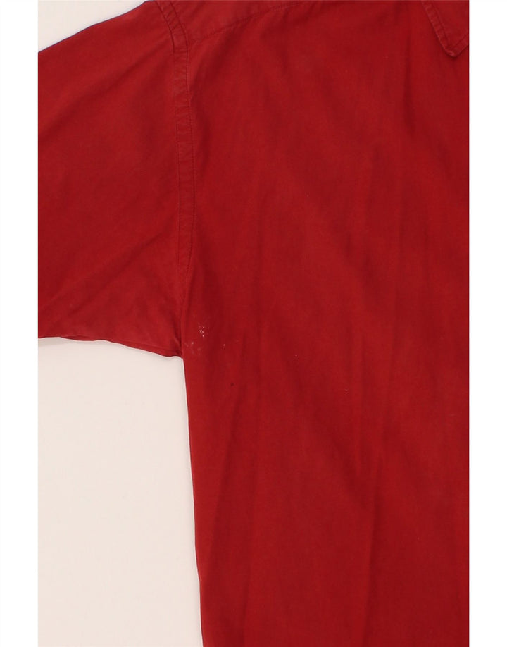 NORTH SAILS Mens Short Sleeve Shirt 2XL Red Vintage North Sails and Second-Hand North Sails from Messina Hembry 