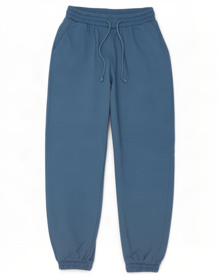 Zara Womens Tracksuit Trousers Joggers UK 12 Medium Blue Polyester