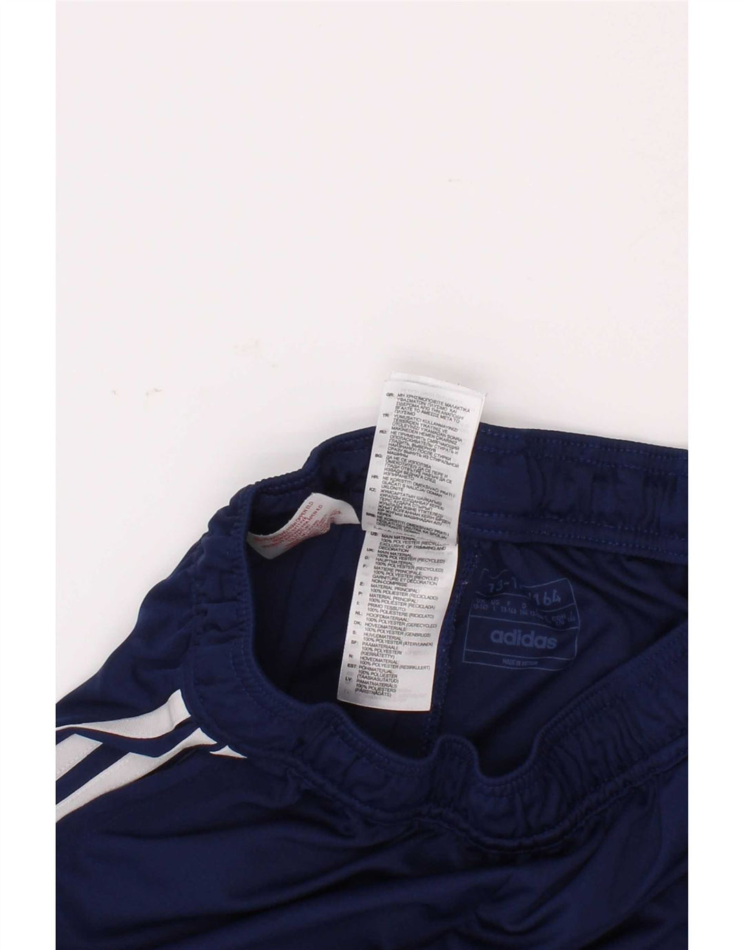 Adidas Boys Sport Shorts 13-14 Years Blue Polyester