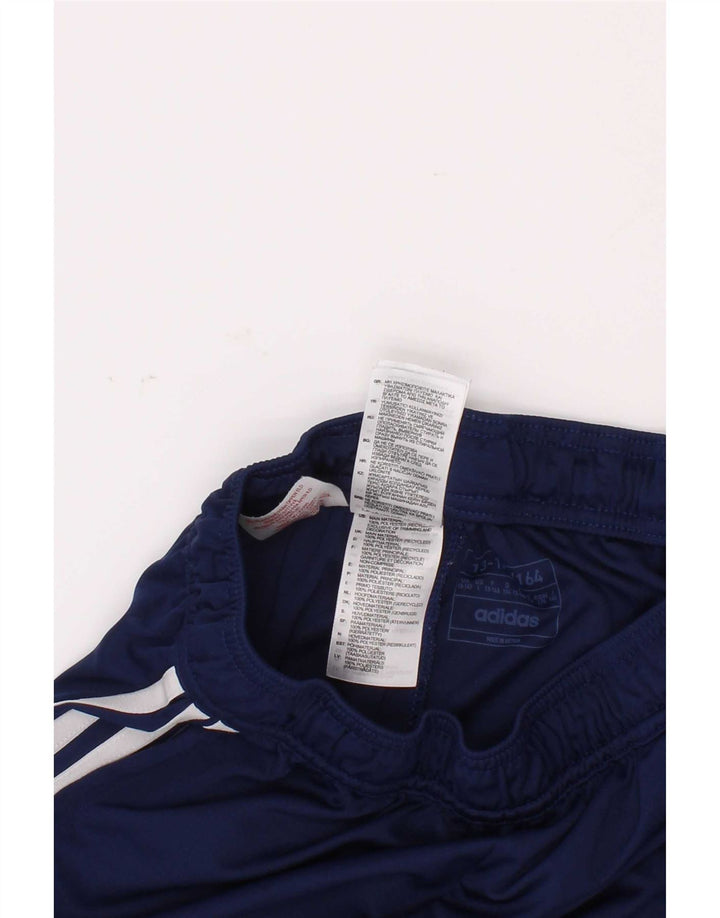 Adidas Boys Sport Shorts 13-14 Years Blue Polyester