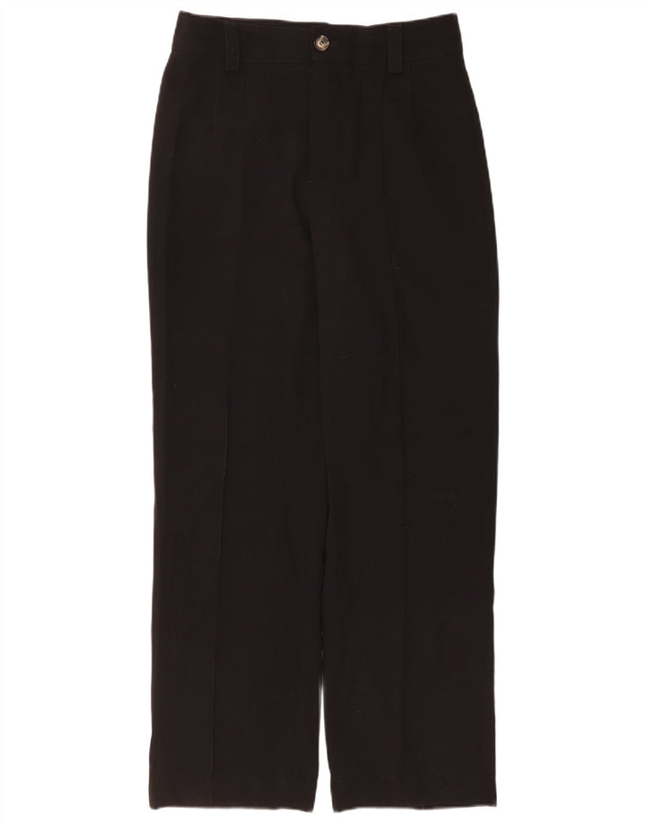 Zara Womens Straight Casual Trousers Medium W28 L30 Black