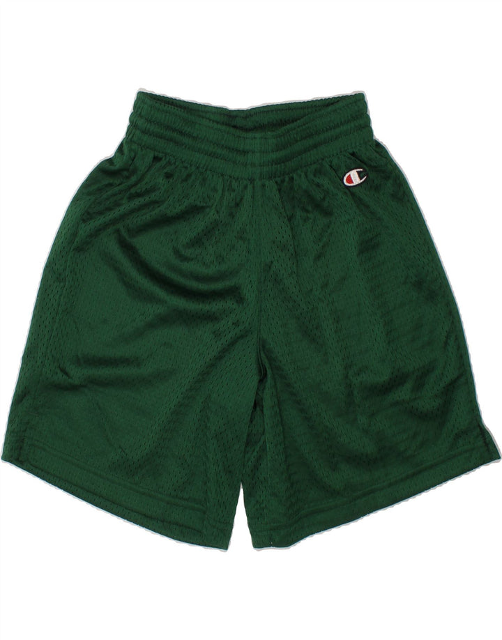 CHAMPION Boys Sport Shorts 9-10 Years  Green Polyester Vintage Champion and Second-Hand Champion from Messina Hembry 