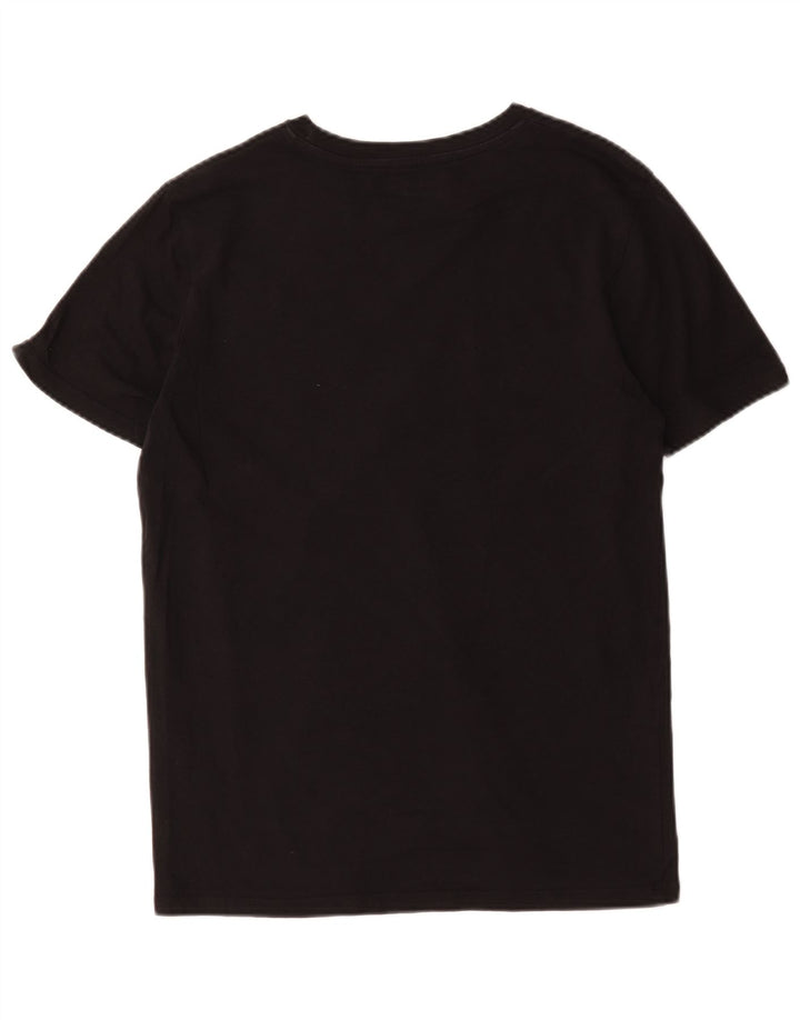Jack & Jones Mens T-Shirt Top Large Black Cotton