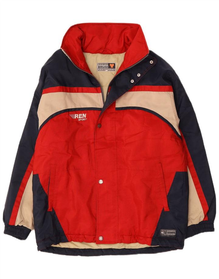 Brugi Mens Ski Jacket IT 50 Large Multicoloured Colourblock Polyamide