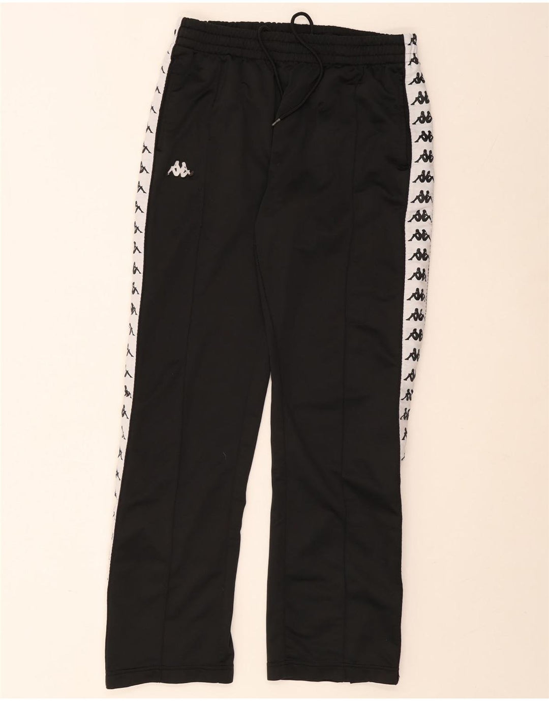 Kappa Mens Graphic Tracksuit Trousers Large Black Colourblock
